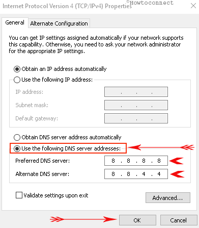ipv6.google.com's Server DNS address could not be found step 5
