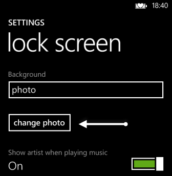 lock screen settings on windows phone 8