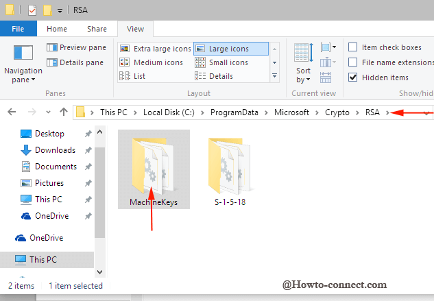 machinekeys folder in file explorer in windows 10 (1)