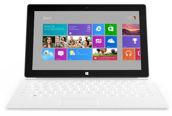 microsoft surface tablet white