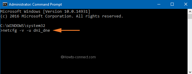 netcfg command in command prompt for WiFi Missing or Not Working in Windows 10