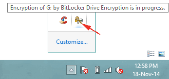 notification-on-taskbar encryption