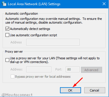 options in lan settings