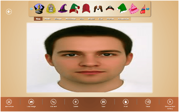 Funny Face Windows 8 App - Edit Friend Photo in Funniest way