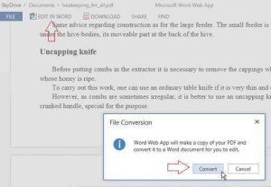 pdf file convert in sky drive