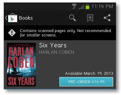 preorder books on Google Play