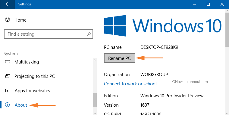 rename pc button on about