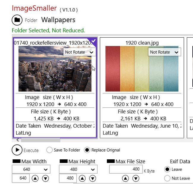 resize image on windows 8