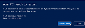 windows 8.1 restart option