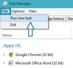 How to Run a New Task in Task Manager on Windows 10
