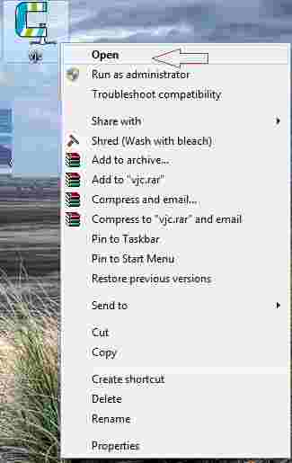 run vjc tool from desktop icon