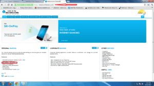 sbi online homepage