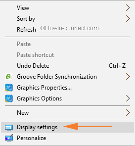 display settings option