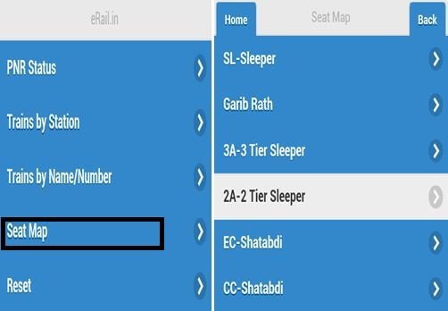 seat map in erail.in android app