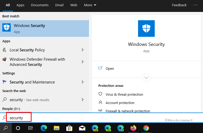 security in search box