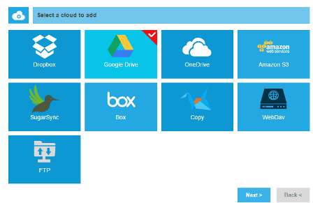 select ondrive in multcloud dashboard