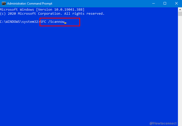 sfc on command prompt