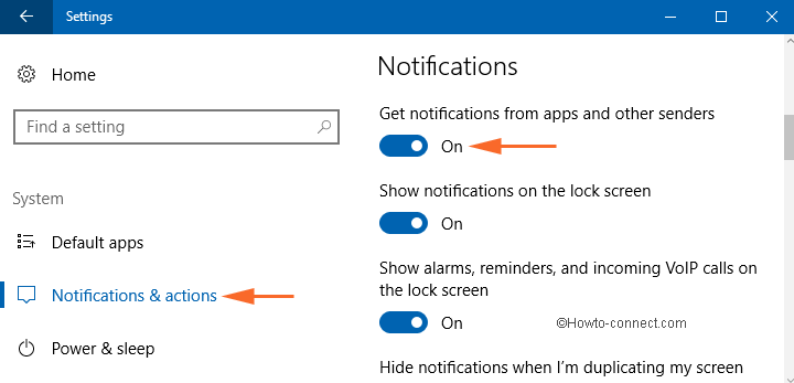 show app notification off