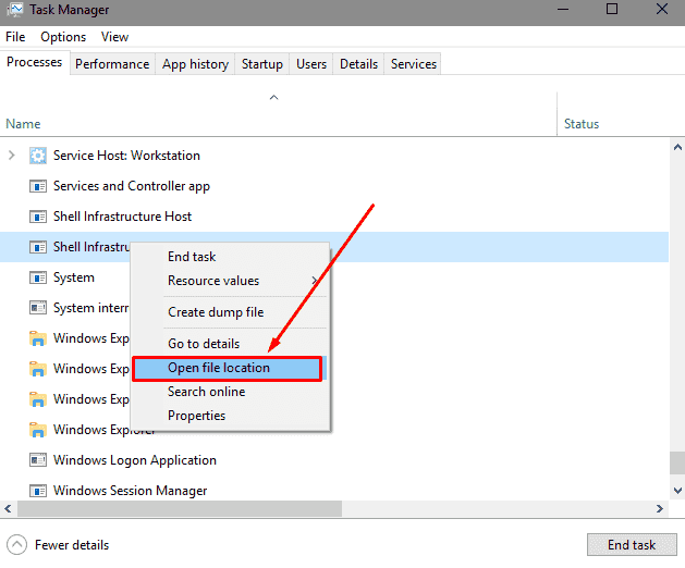 sihost.exe in Windows 10 image 2