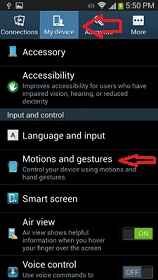 smart gestures in galaxy s4