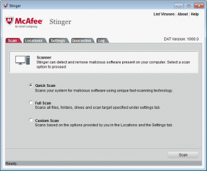 McAfee Labs Stinger