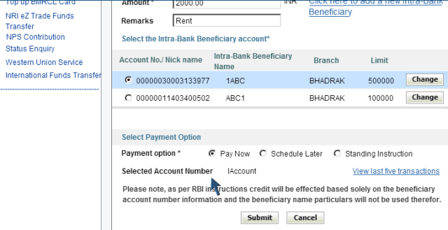 How to Pay Money to SBI Account of Others Using NetBanking