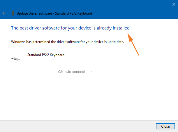 the best driver for device is installed