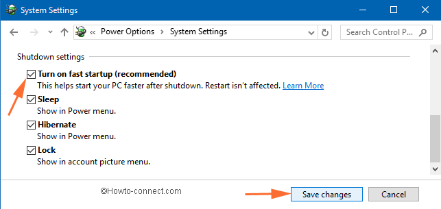 Turn On or Off Fast Startup in Windows 10