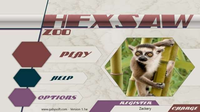 HexSaw Zoo Windows 8 App - Play Interesting Jigsaw Puzzle