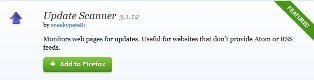update scanner in mozilla add on store