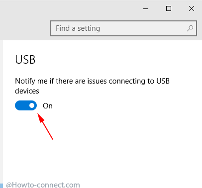 usb notify me if there are issues connecting to usb devices