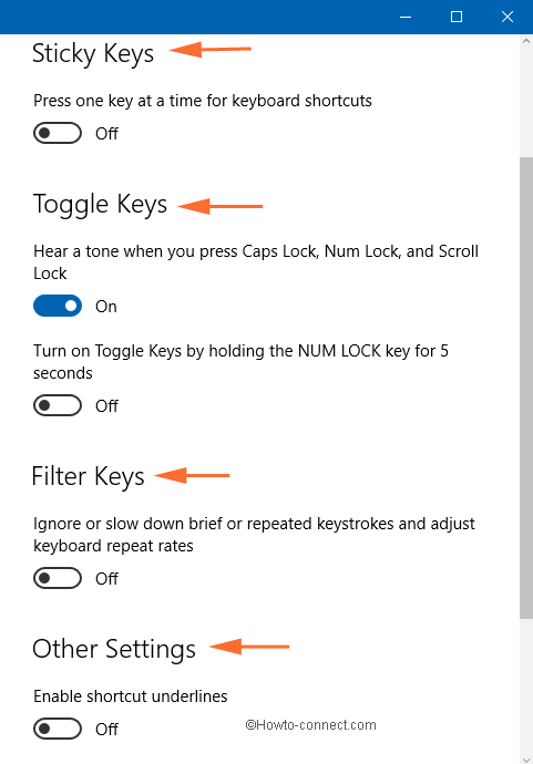 useful keys sliders