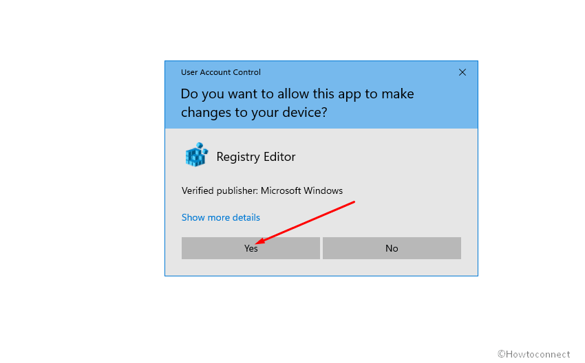 user account control prompt yes option