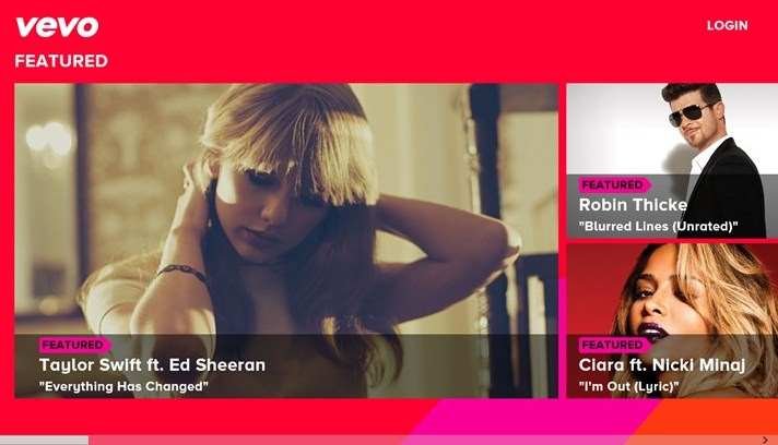 vevo windows 8 app