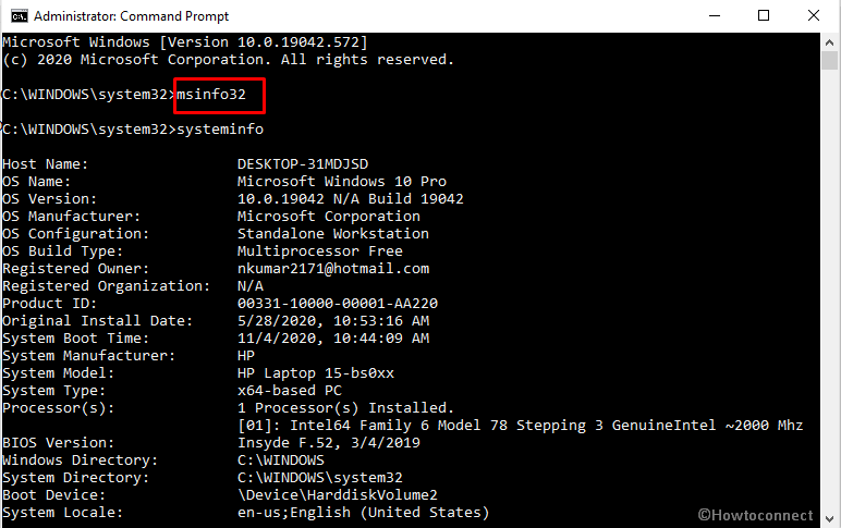 way to see system information in windows 10