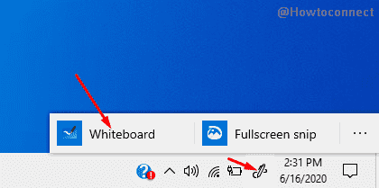 whiteboard icon on taskbar