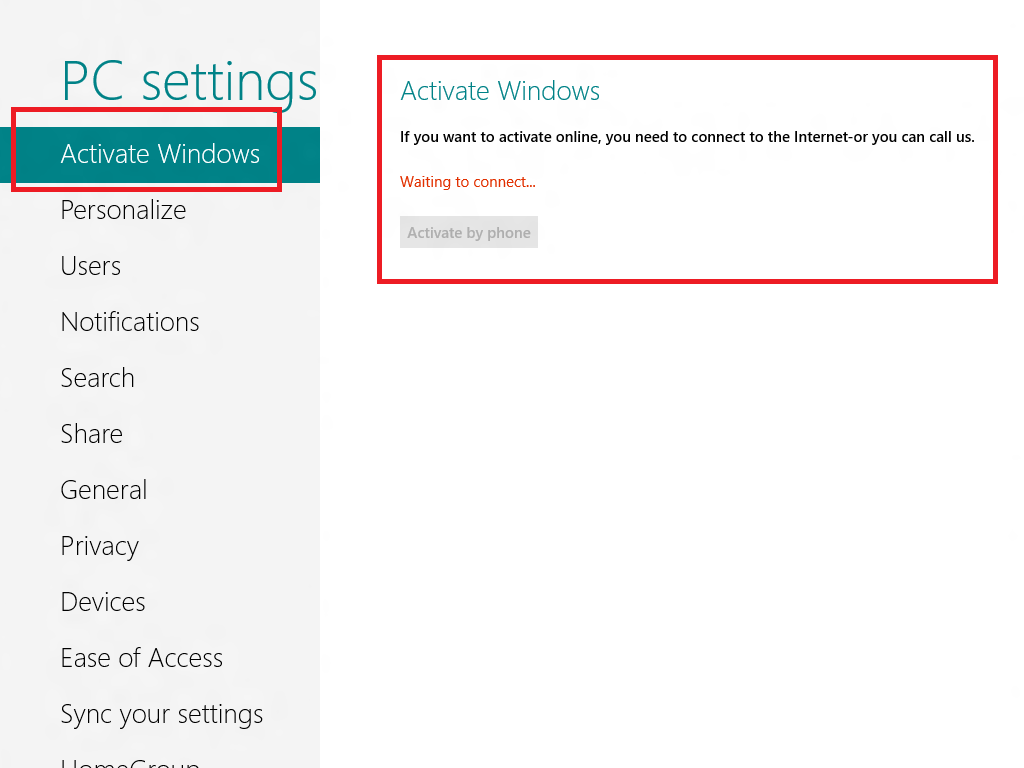 windows 8 activation process