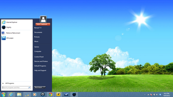 Start Menu Replacement to make Windows 8 as Windows 7