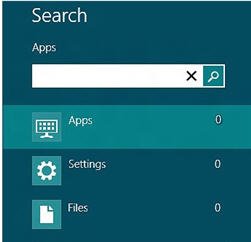 windows 8 app search in charms bar