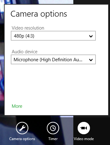 windows 8 metro camera