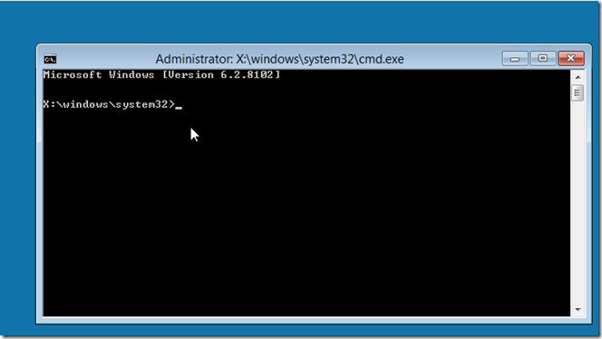 windows 8 command prompt in startup