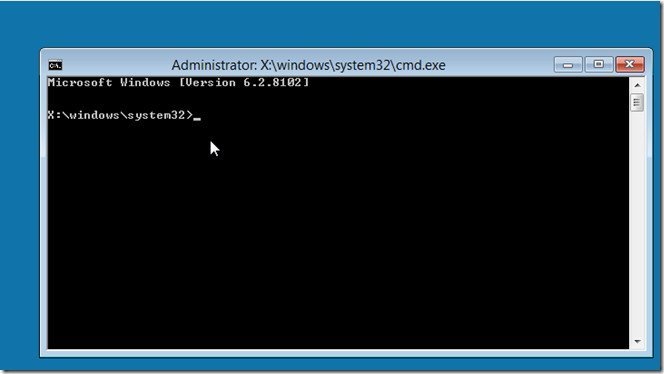 windows 8 command prompt in startup