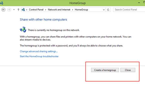 windows 8 create homegroup image