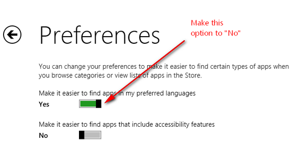 windows 8 disable localization of apps