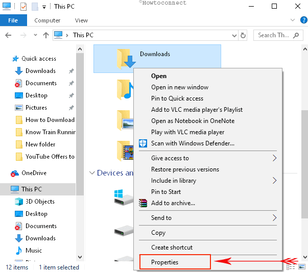 windows 8 folder properties