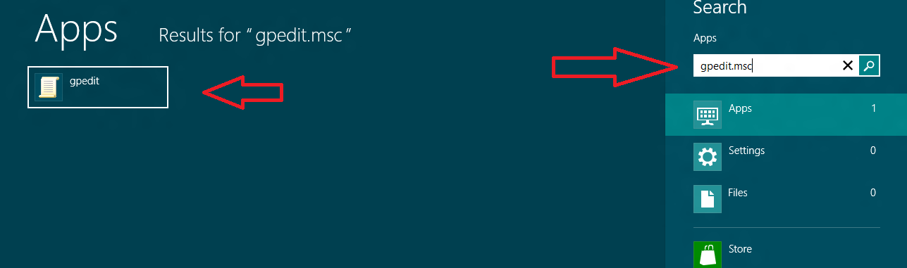 windows 8 group policy command