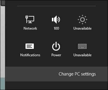 windows 8 metro control panel image