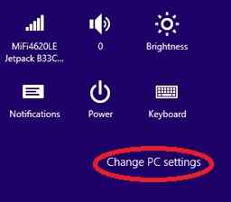 windows 8.1 change pc settings