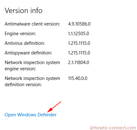 windows defender link update & security