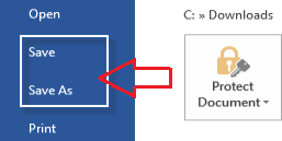 How to set Password in PDF document in Word 2013
